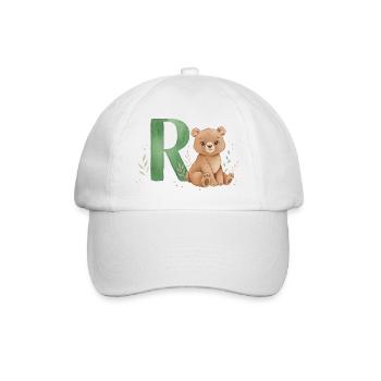Tenez bon avec l’illustration de la lettre R - Casquette classique - blanc/blanc - Devant