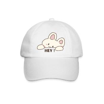 Câlin Salut – Message de dessin animé mignon - Casquette classique - blanc/blanc - Devant