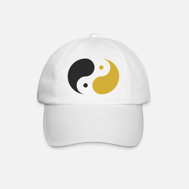 Yin & Yang - Baseballkappe - Weiß/Weiß