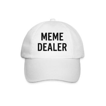 Meme Dealer Shirt - Baseballkappe - Weiß/Weiß - Vorne