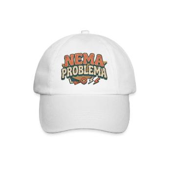 Nema Problema Shirt Funny Balkan Jugo Gift - Baseball Cap - white/white - Front
