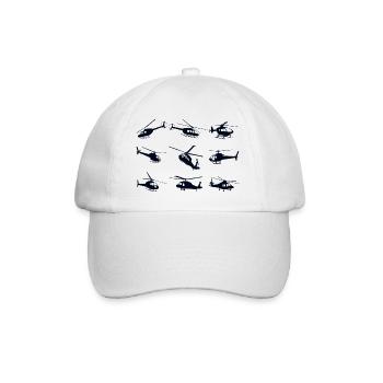 Helicopter Helicopeter - Baseball Cap - white/white - Front