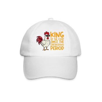 Élevage de coqs, volaille, poulet - Casquette classique - blanc/blanc - Devant