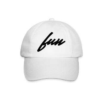 Fun Minimalist Saying Shirt - Baseball Cap - white/white - Front