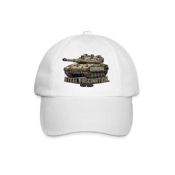 RCCX Merkava – Steel Fascination. Not War. - Baseball Cap - white/white - Front