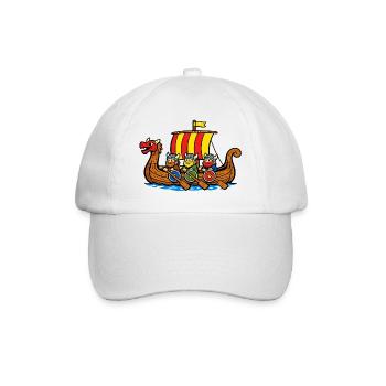 Bateau viking - Casquette classique - blanc/blanc - Devant