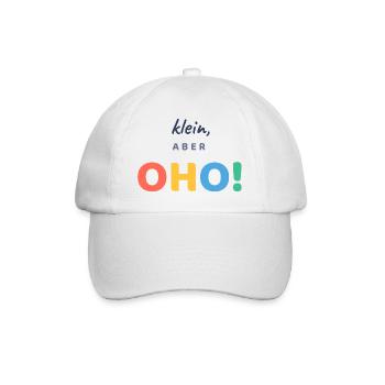 Klein, aber OHO! - Baseballkappe - Weiß/Weiß - Vorne