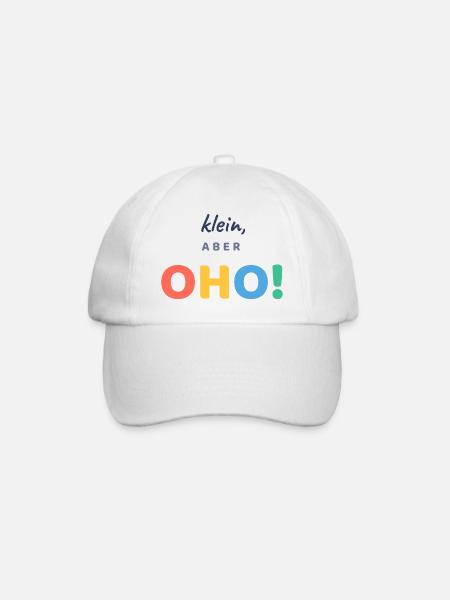 Klein, aber OHO! - Baseballkappe - Weiß/Weiß