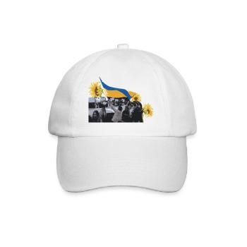 Maidan-Sonnenblumenrevolution Ukraine - Baseballkappe - Weiß/Weiß - Vorne