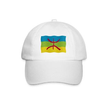 Drapeau amazigh - Casquette classique - blanc/blanc - Devant