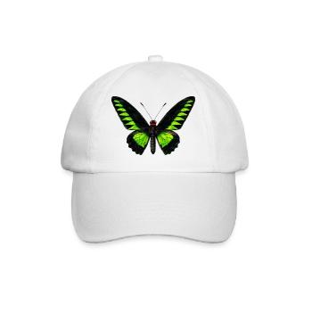 Trogonoptera Birdwing de Rajah Brooke - Casquette classique - blanc/blanc - Devant