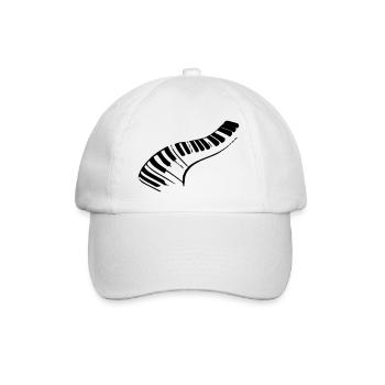 Klavier - Baseballkappe - Weiß/Weiß - Vorne