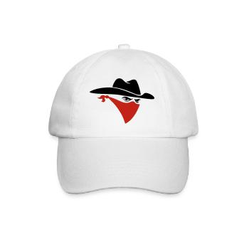 Cowboy - Baseballkappe - Weiß/Weiß - Vorne