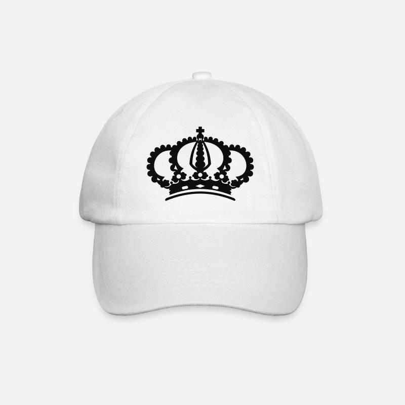 Krone Crown - Baseballkappe - Weiß/Weiß