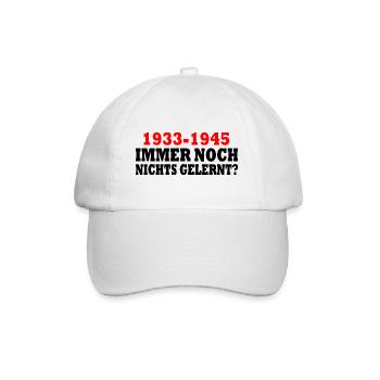 1933 - 1945 : toujours rien appris - Casquette classique - blanc/blanc - Devant