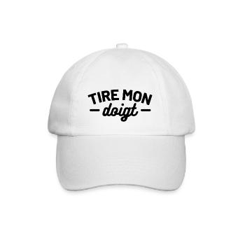 Tire mon doigt. cadeau blague drôle - Casquette classique - blanc/blanc - Devant
