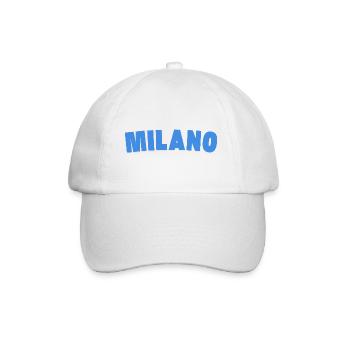 Milano Mailand Milan - Baseballkappe - Weiß/Weiß - Vorne