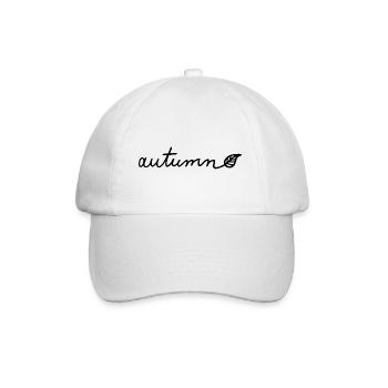 Autumn autumn beautiful font gift birthday - Baseball Cap - white/white - Front