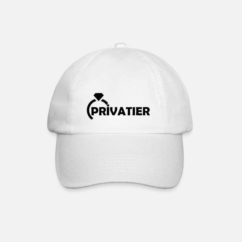 Privatier - Casquette classique - blanc/blanc