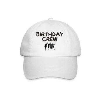 Birthday Crew - Baseball Cap - white/white - Front