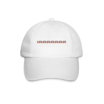 Line dashed - Baseball Cap - white/white - Front
