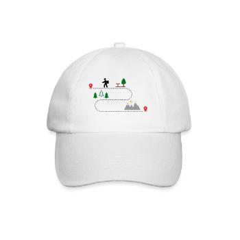 hike - Baseball Cap - white/white - Front