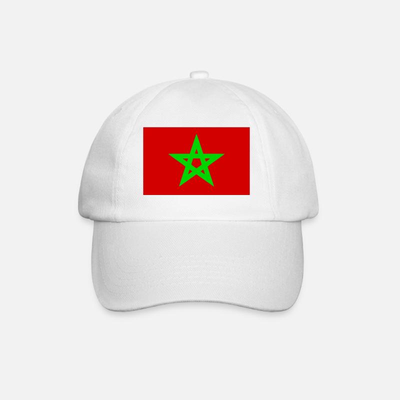 Morocco - Baseball Cap - white/white