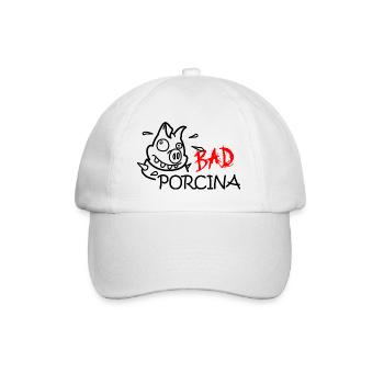 Bad porcina - cochon mauvais - Casquette classique - blanc/blanc - Devant