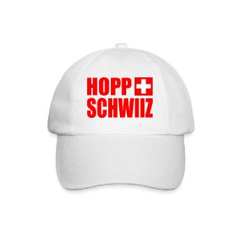 hopp schwiiz - Casquette classique - blanc/blanc - Devant
