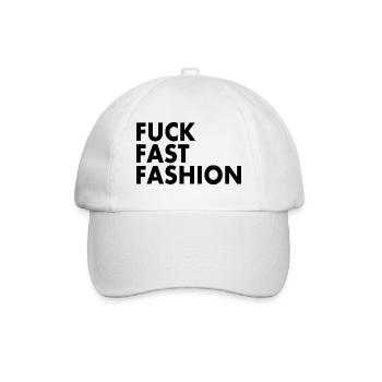 Fuck fast fashion - Casquette classique - blanc/blanc - Devant
