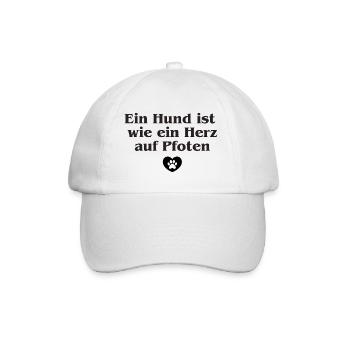 Beau dicton de chien - Casquette classique - blanc/blanc - Devant