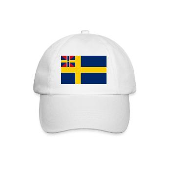 Sillsalaten Swedish Union flag w. Norway 1844-1905 - Baseball Cap - white/white - Front