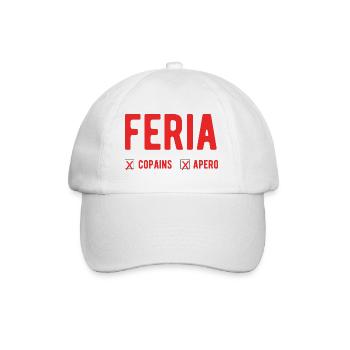 Feria amitié copain apéro - Casquette classique - blanc/blanc - Devant
