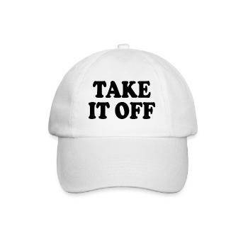 Take it off - Baseballkappe - Weiß/Weiß - Vorne