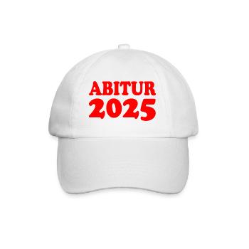 Abitur 2025 - Baseball Cap - white/white - Front