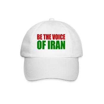 Be the voice of iran - Baseball Cap - white/white - Front
