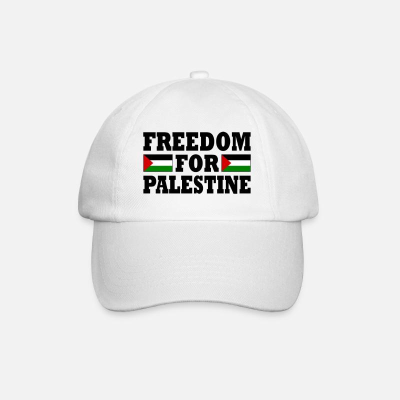 Freedom for palestine - Casquette classique - blanc/blanc