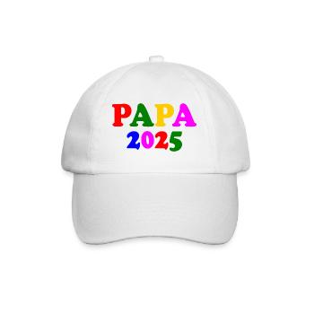 Papa 2025 - Baseball Cap - white/white - Front