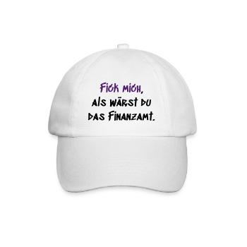 Finanzamt - Baseballkappe - Weiß/Weiß - Vorne