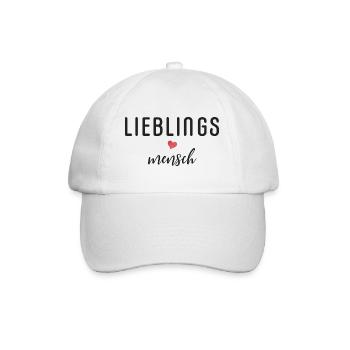 Lieblingsmensch - Baseballkappe - Weiß/Weiß - Vorne