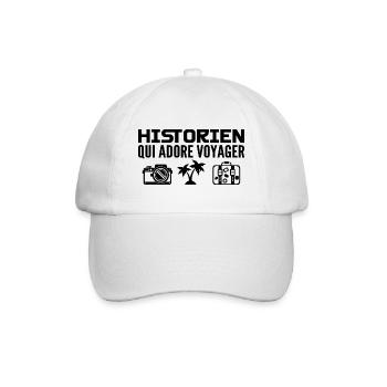 Travelers & Historians: Passion & Discovery - Baseball Cap - white/white - Front