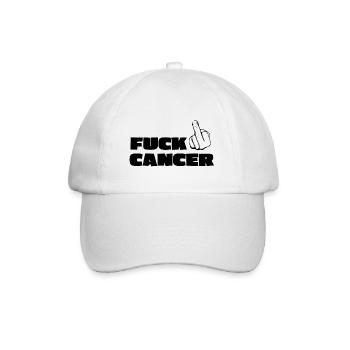 Fuck Cancer - Casquette classique - blanc/blanc - Devant
