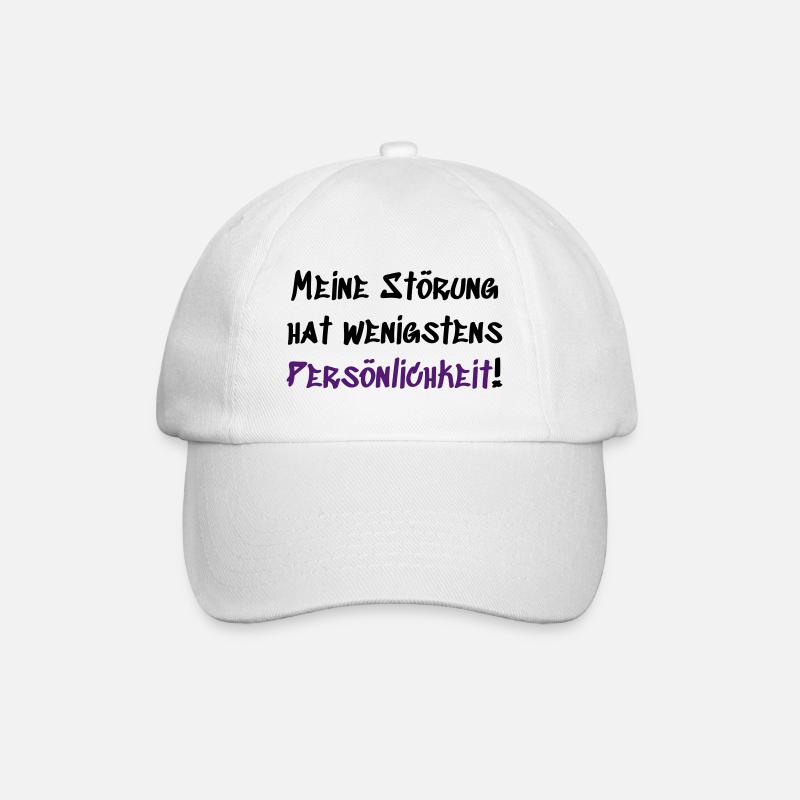 Meine Störung hat Persönlichkeit - Baseballkappe - Weiß/Weiß
