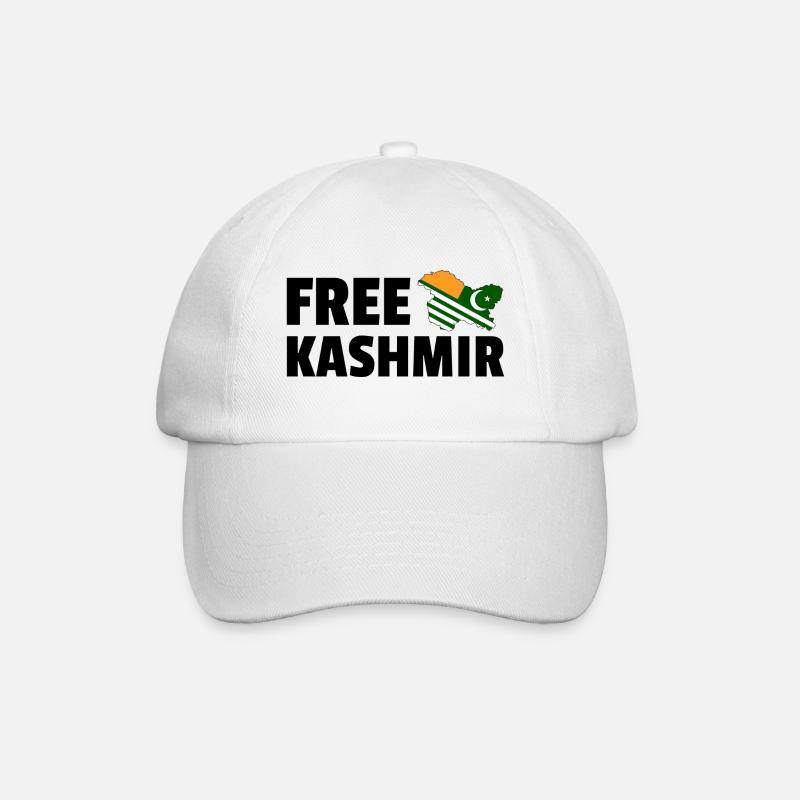 Free Kashmir: Bold Support for Kashmiri Rights - Baseball Cap - white/white