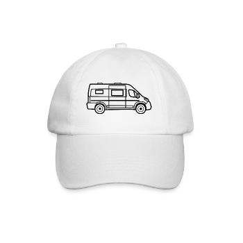 Fourgon / Camping-car - Contour Nouveau - Casquette classique - blanc/blanc - Devant