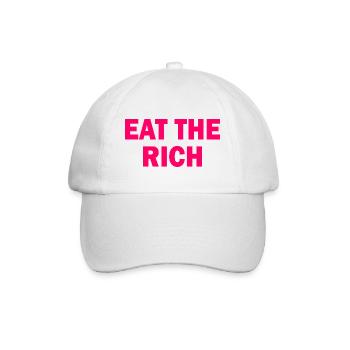 Eat the rich - Casquette classique - blanc/blanc - Devant