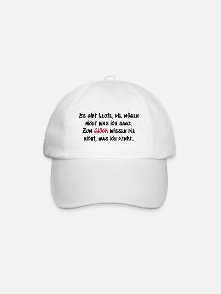 Leute mögen nicht was ich sage - Baseballkappe - Weiß/Weiß