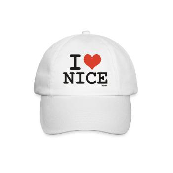 i love Nice - couleurs personnalisables - Casquette classique - blanc/blanc - Devant
