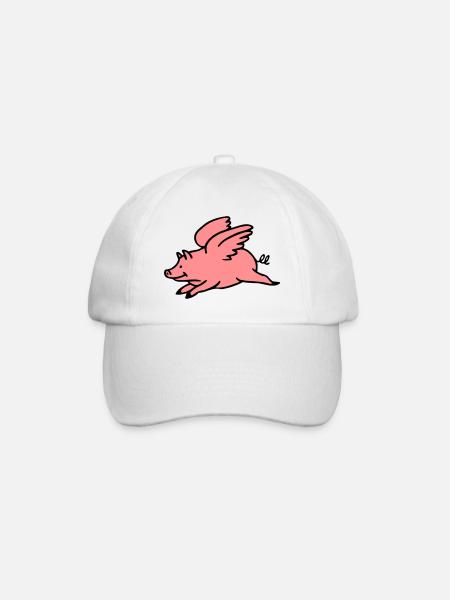 Flying Pig - Casquette classique - blanc/blanc