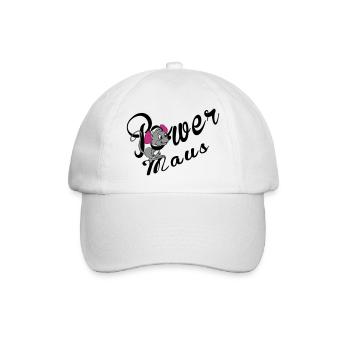 Power Maus - Baseballkappe - Weiß/Weiß - Vorne